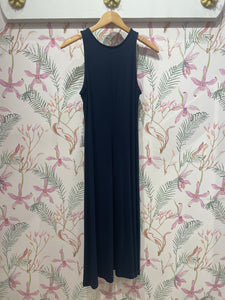 Sleeveless Midi Dress in Navy