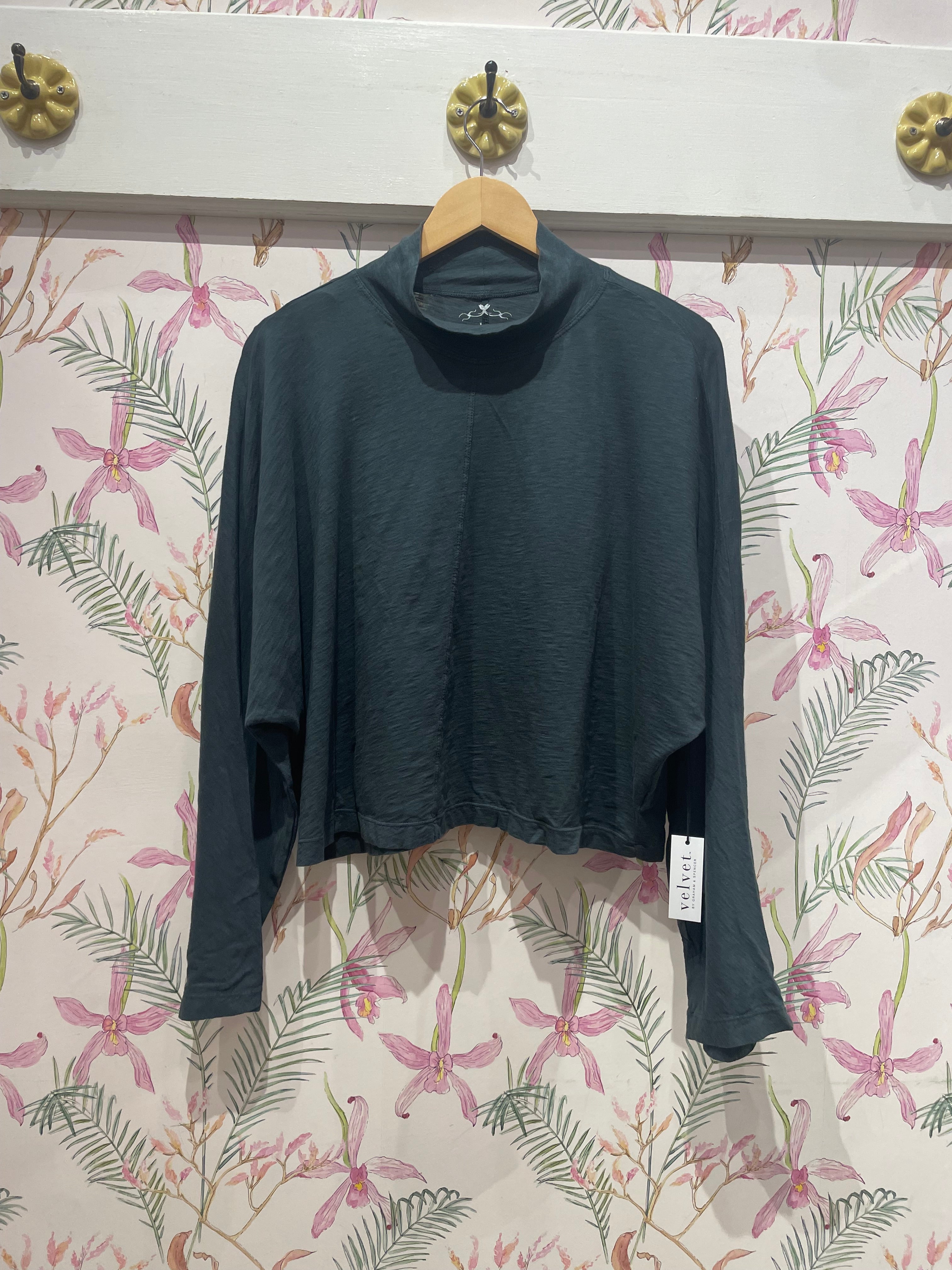 Stacey Mock Neck Top in Bracken