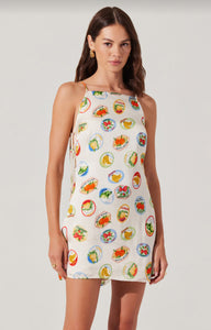 Samira Dress in Ivory Fruit Cocktail