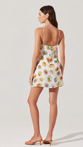 Samira Dress in Ivory Fruit Cocktail