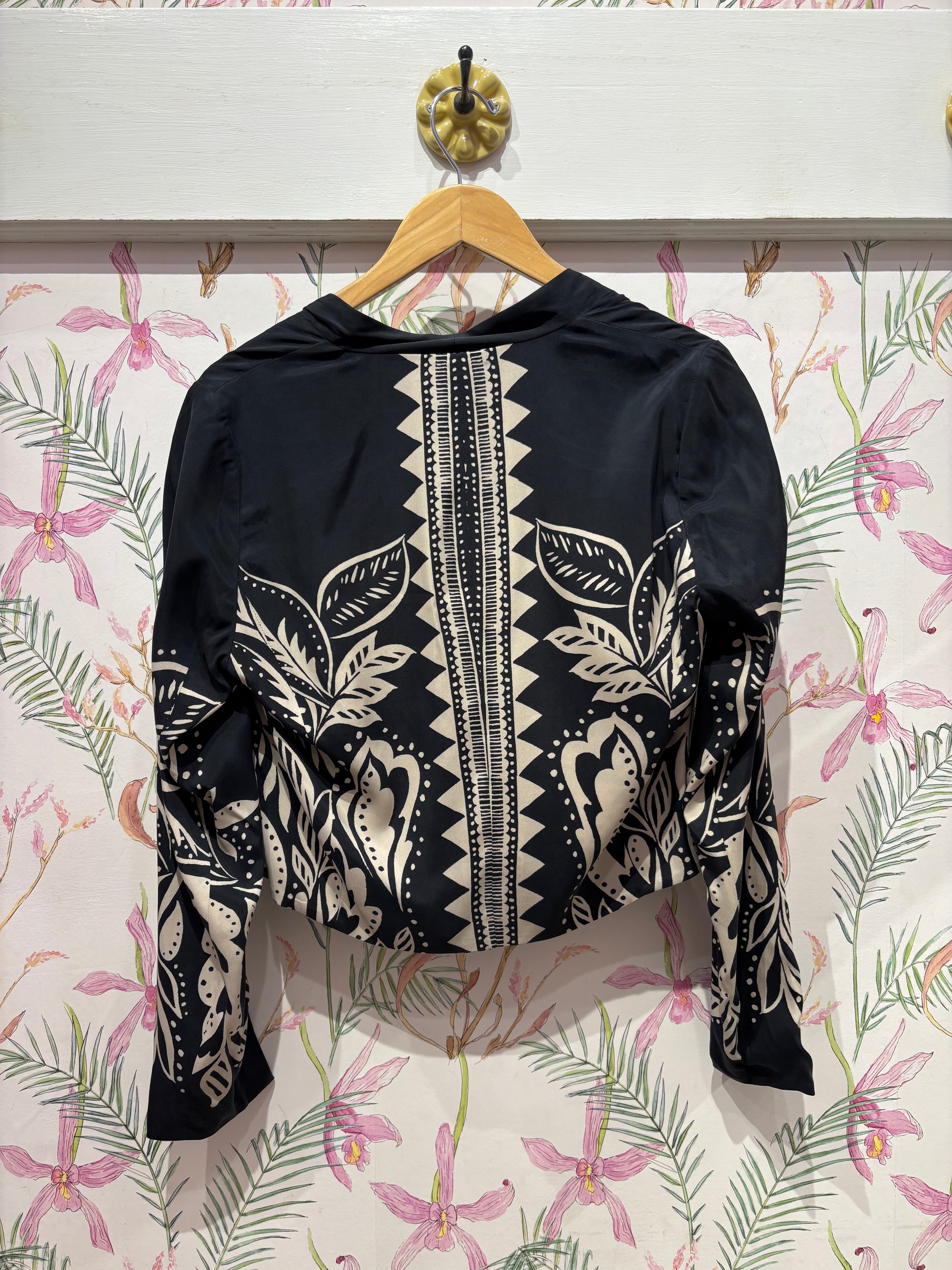 Ezra Reversible Blazer in Zebra Fern