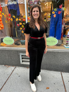 Corrie Bratter Corduroy Jumpsuit in Black