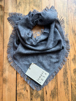 Load image into Gallery viewer, Distressed Triangle Cashmere Scarf in Cloudy
