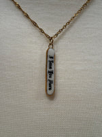 Load image into Gallery viewer, I Love You More Charm on Gold Singapore Chain
