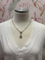 Load image into Gallery viewer, Familia Charm on Silver Paperclip Chain w/ Attached Carabiner
