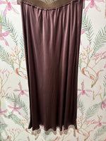 Load image into Gallery viewer, Bias Cut Skirt in Chocolate
