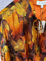 Load image into Gallery viewer, Surreal Mini Dress in Orange Multi
