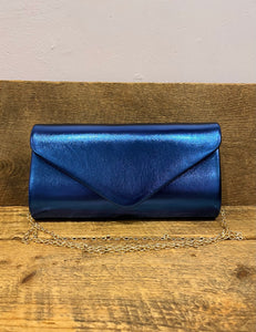 Envelope Clutch in Cobalt Blue