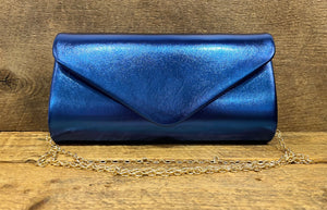 Envelope Clutch in Cobalt Blue