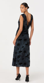 Load image into Gallery viewer, Tionne Dress in Teal Black
