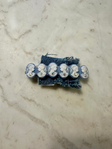 6 Cameo Barrette in Light Blue