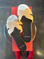Load image into Gallery viewer, Nayeli Slide Sandal in Crema Multi
