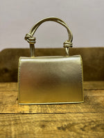Load image into Gallery viewer, Box Bag with Knot Handle in Gold
