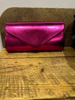 Load image into Gallery viewer, Envelope Clutch in Fuchsia
