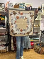 Load image into Gallery viewer, Vintage Handbags Scarf in Beige
