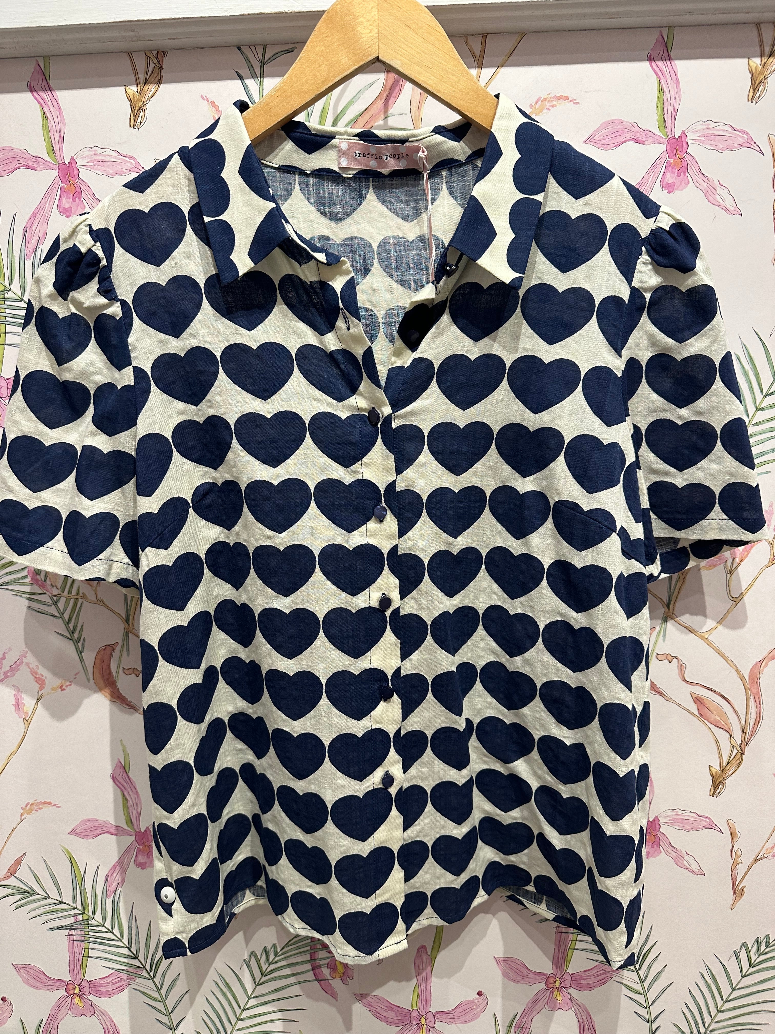 Love Me Do Shirt in Navy