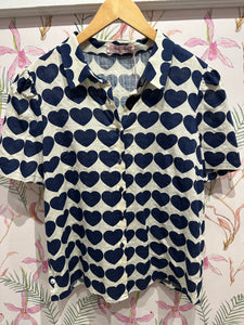 Love Me Do Shirt in Navy
