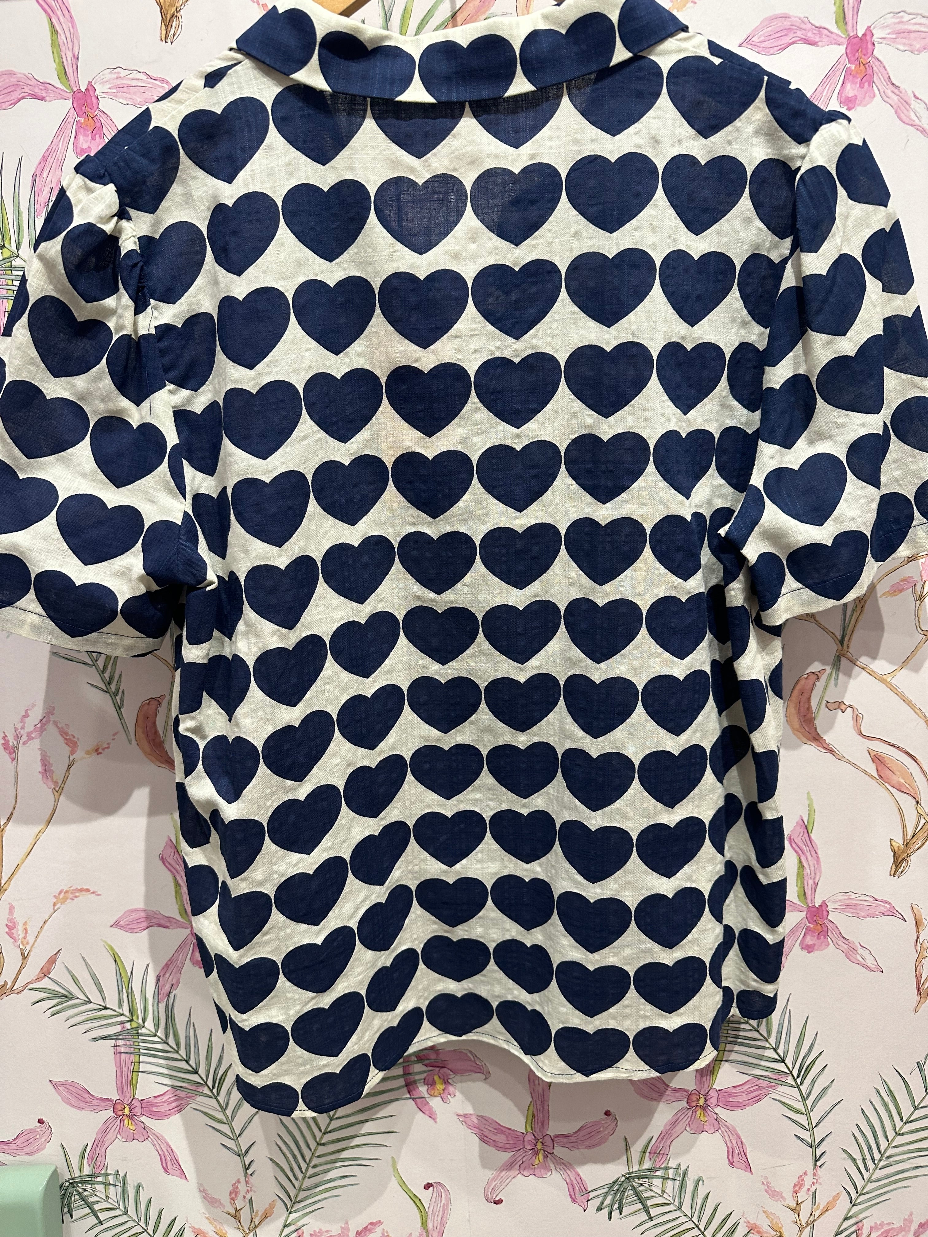 Love Me Do Shirt in Navy