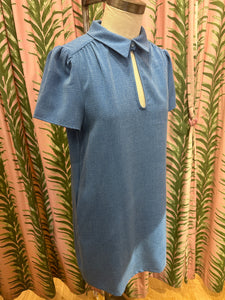 Stolen Summer Peep Dress in French Blue