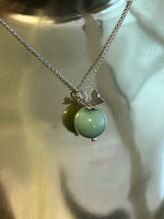 Load image into Gallery viewer, Butterfly Necklace on Short Chain in Sage Green
