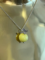Load image into Gallery viewer, Butterfly Necklace on Short Chain in Citron
