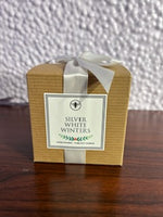 Load image into Gallery viewer, Silver White Winters Candle in Spearmint, Peppermint &amp; Eucalyptus
