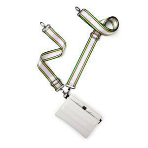 Bum Bag Crossbody in Ivory Patent