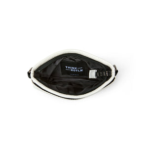 Bum Bag Crossbody in Ivory Patent