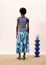 Load image into Gallery viewer, Sargasso Skirt in Blue Water Lily

