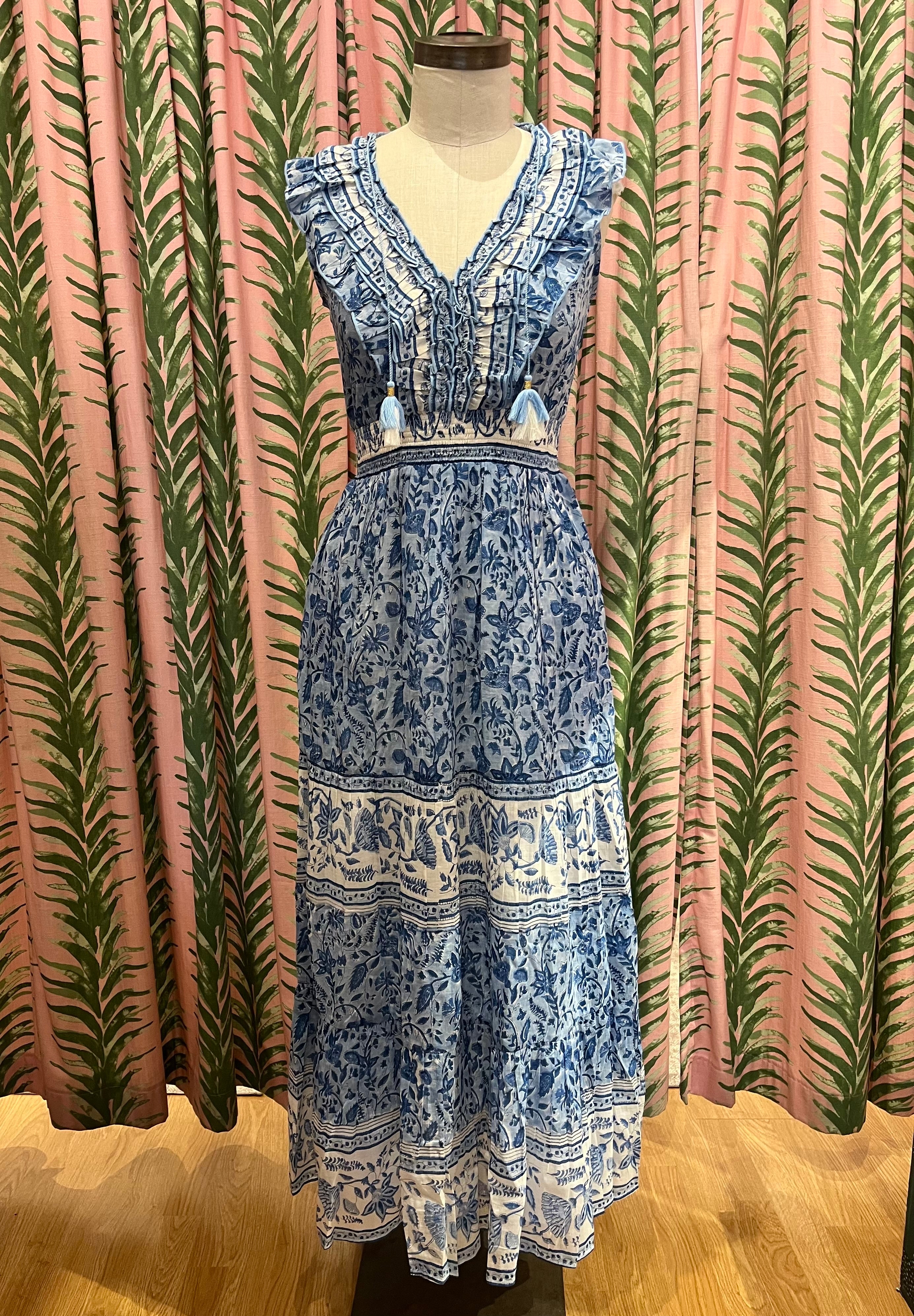 Laura Maxi Dress in Blue Bell