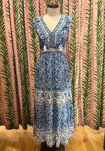 Load image into Gallery viewer, Laura Maxi Dress in Blue Bell
