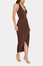 Load image into Gallery viewer, Rosado Midi Dress in Cocoa
