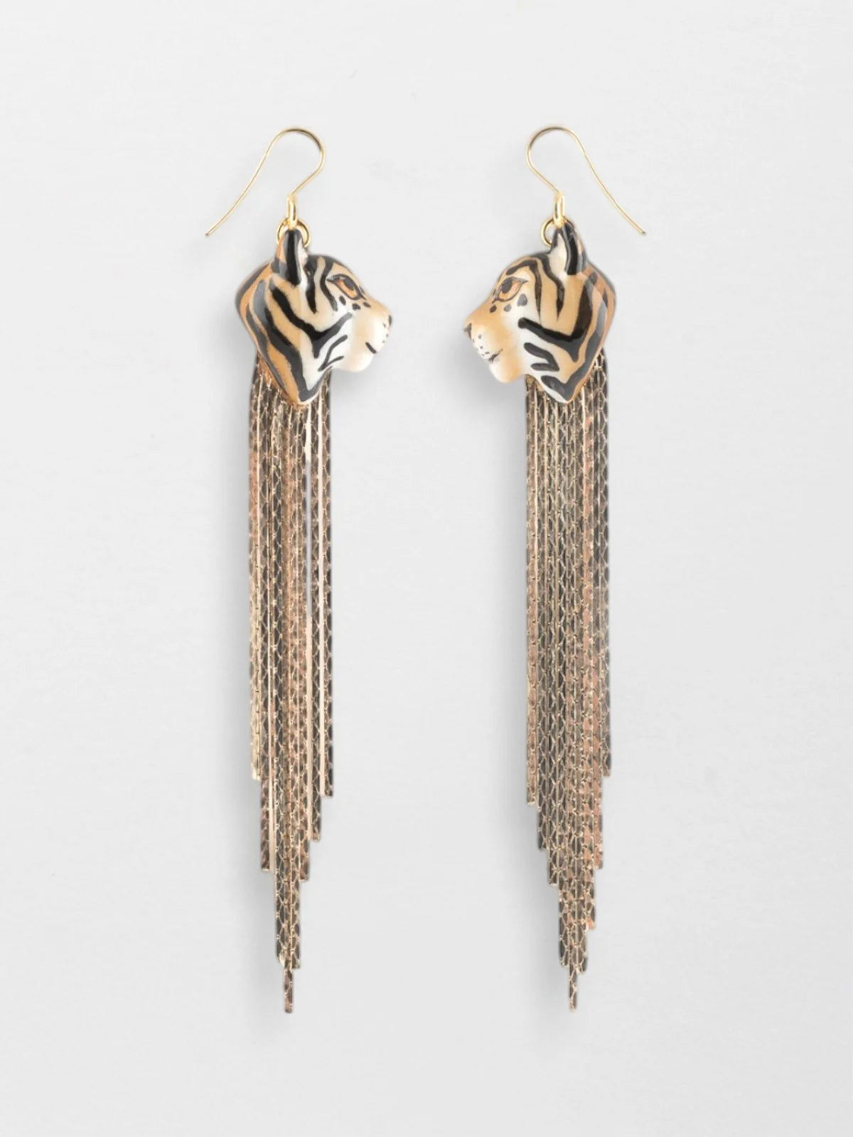 Tiger Fringe Earrings
