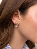 Load image into Gallery viewer, Bow and Ragdoll Cat Head Stud Earrings
