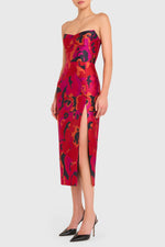 Load image into Gallery viewer, Ivy Midi Dress in Pink Multi
