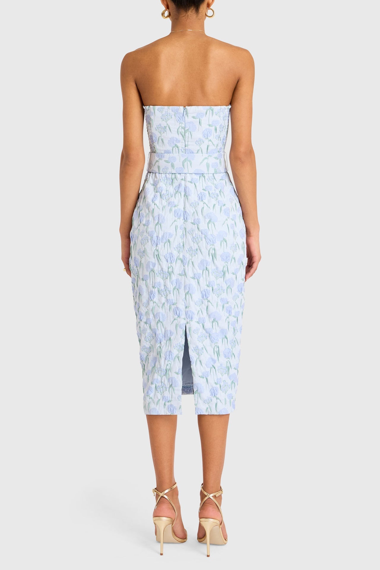 Fae Midi Dress in Flores Brocade