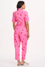 Load image into Gallery viewer, Meredith Boilersuit in Pink Star
