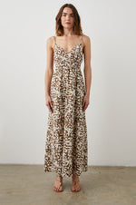 Load image into Gallery viewer, Justine Dress in Sepia Cheetah
