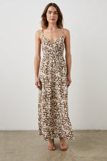 Load image into Gallery viewer, Justine Dress in Sepia Cheetah
