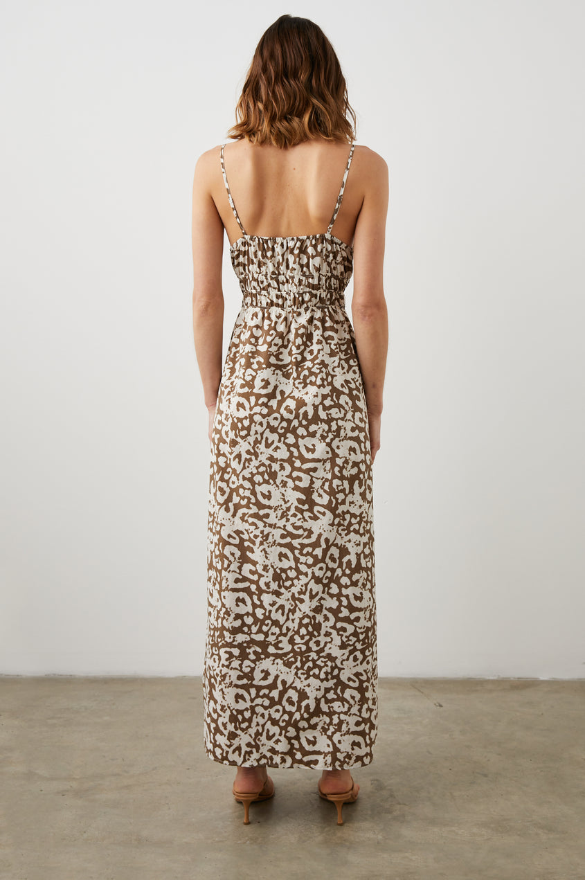 Justine Dress in Sepia Cheetah