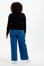 Load image into Gallery viewer, Cece Sequin Jumper in Black Cool Lightning Flash
