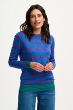 Load image into Gallery viewer, Rosie Jumper in Blue, Cherry Good
