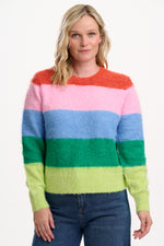 Load image into Gallery viewer, Dayna Jumper in Multi Rainbow Stripes
