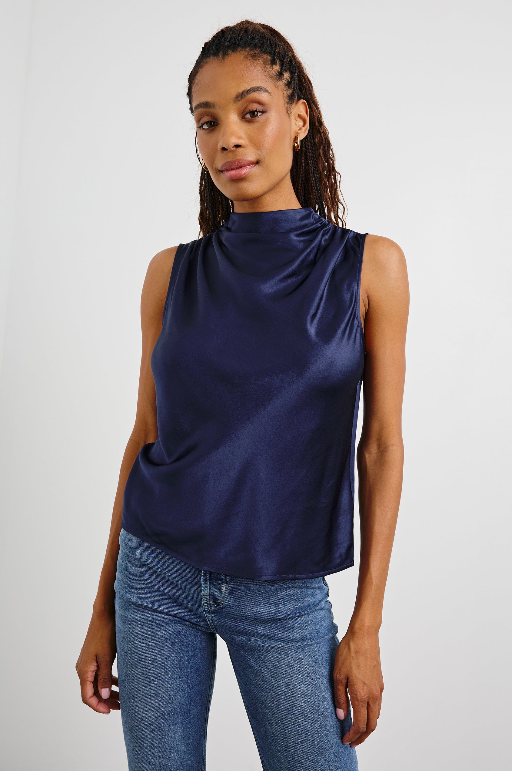 Kaleen Top in Navy