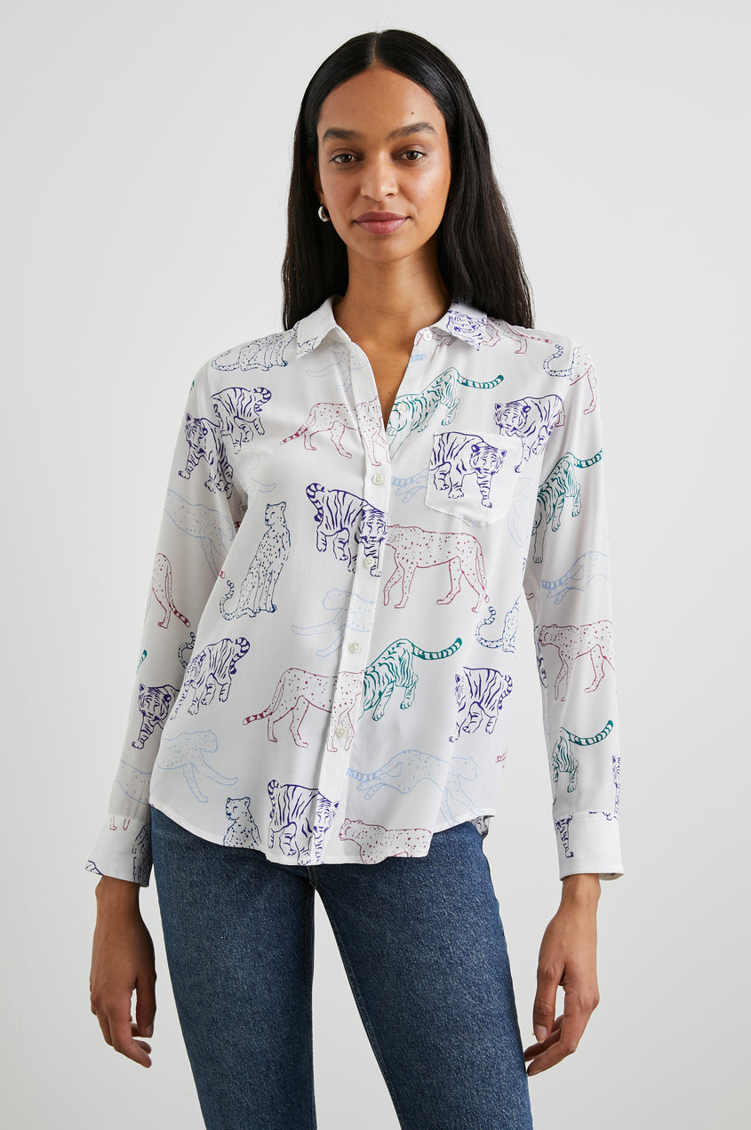 Kate Shirt in Jewel Wildcats