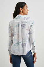 Load image into Gallery viewer, Kate Shirt in Jewel Wildcats
