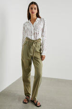 Load image into Gallery viewer, Kathryn Blouse in Camel Jungle
