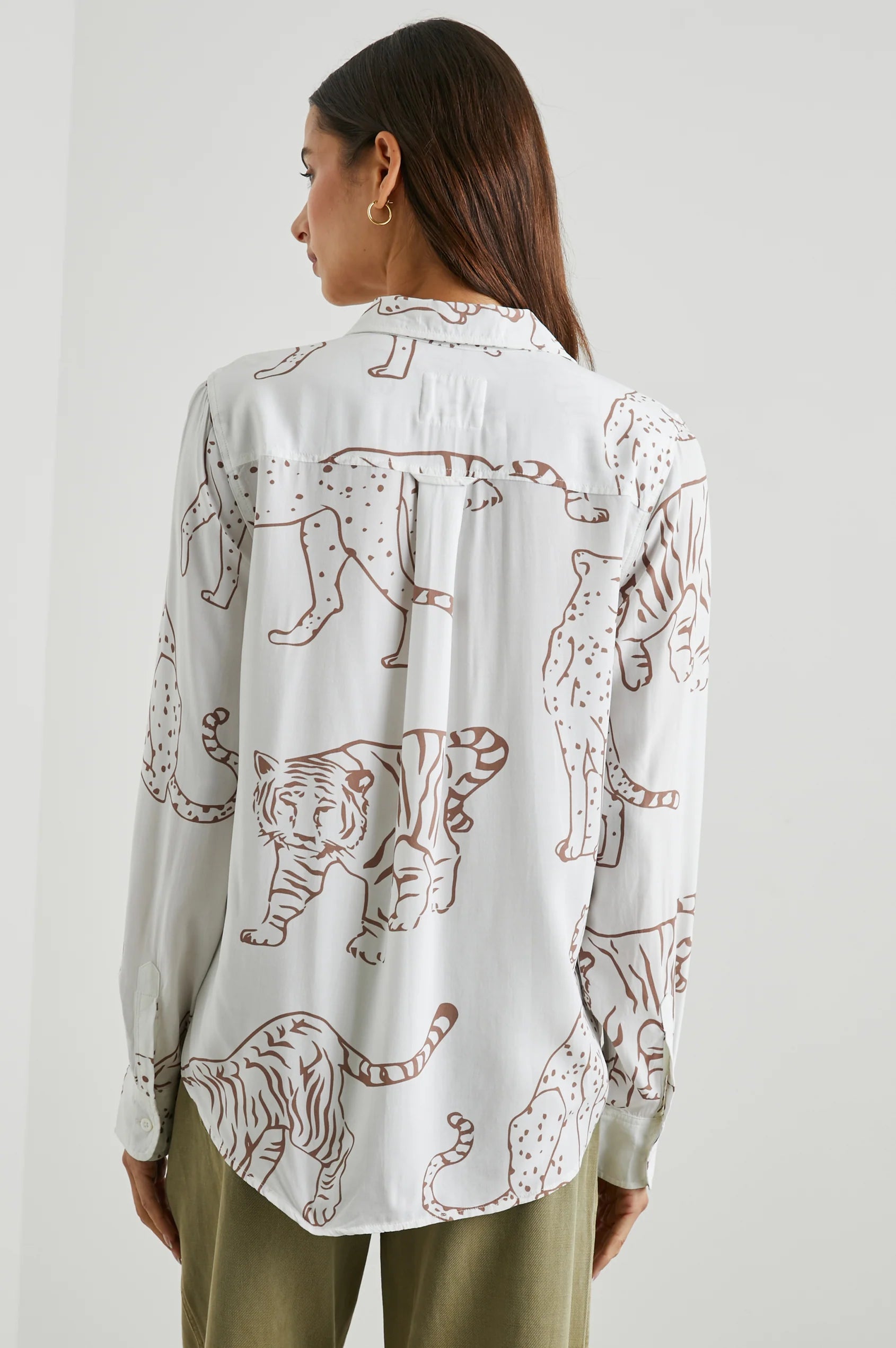 Kathryn Blouse in Camel Jungle