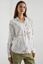 Load image into Gallery viewer, Kathryn Blouse in Camel Jungle
