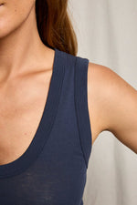 Load image into Gallery viewer, Khara Binded Tank in Navy
